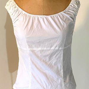 Off-the-Shoulder Joseph White Peasant Top